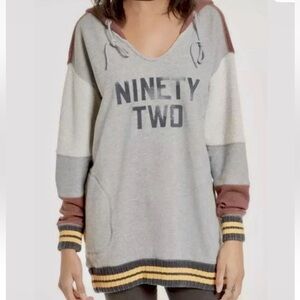 FREE PEOPLE Naomi Hoodie ~ Ninety Two Retro Oversized Sweatshirt